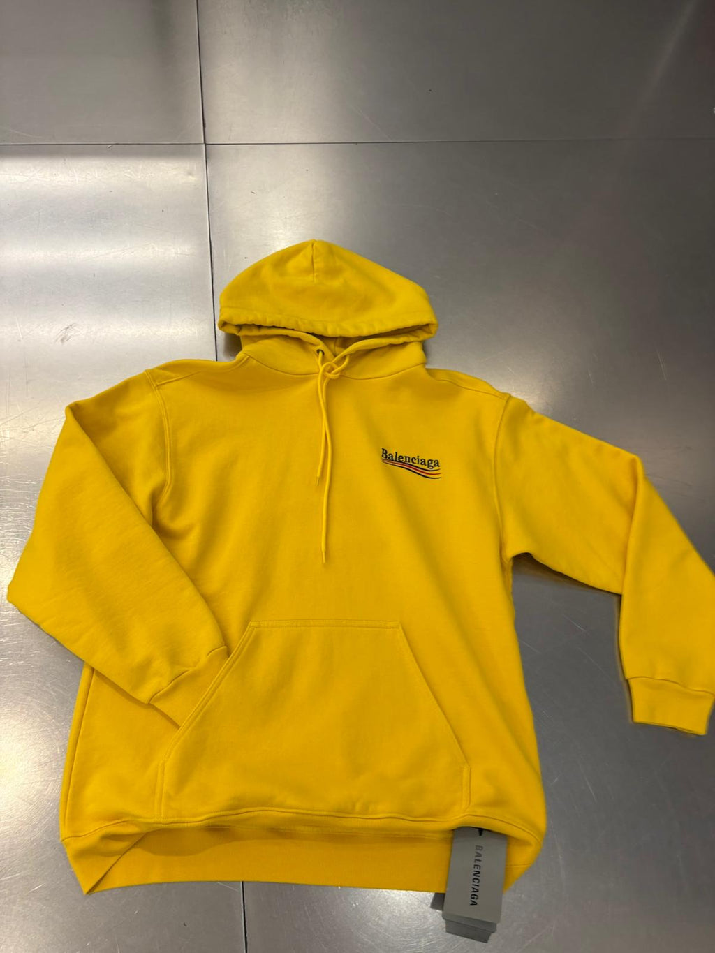Balenciaga Political Campaign Hoodie – Yellow