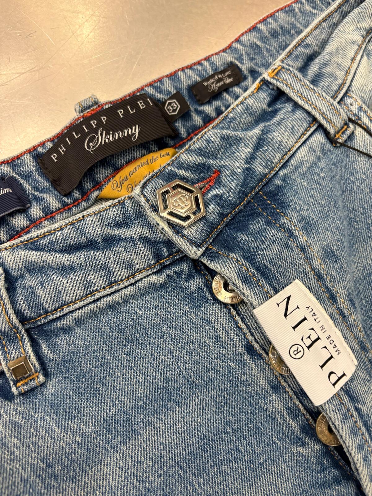 Philipp Plein Skinny Jeans – Azul