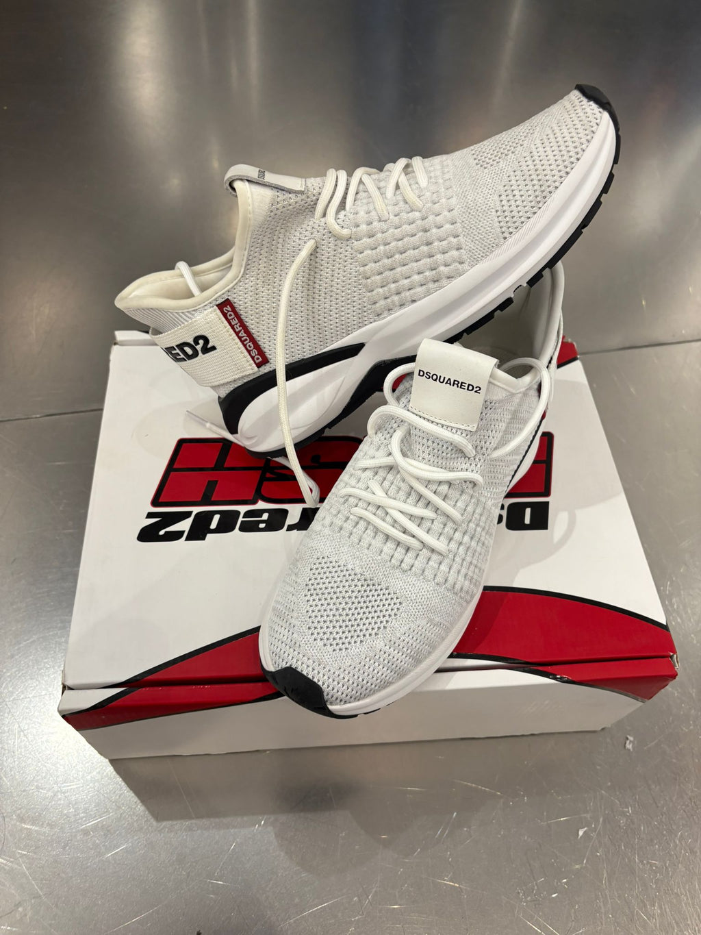 Dsquared2 Dash Sneaker – White Knit