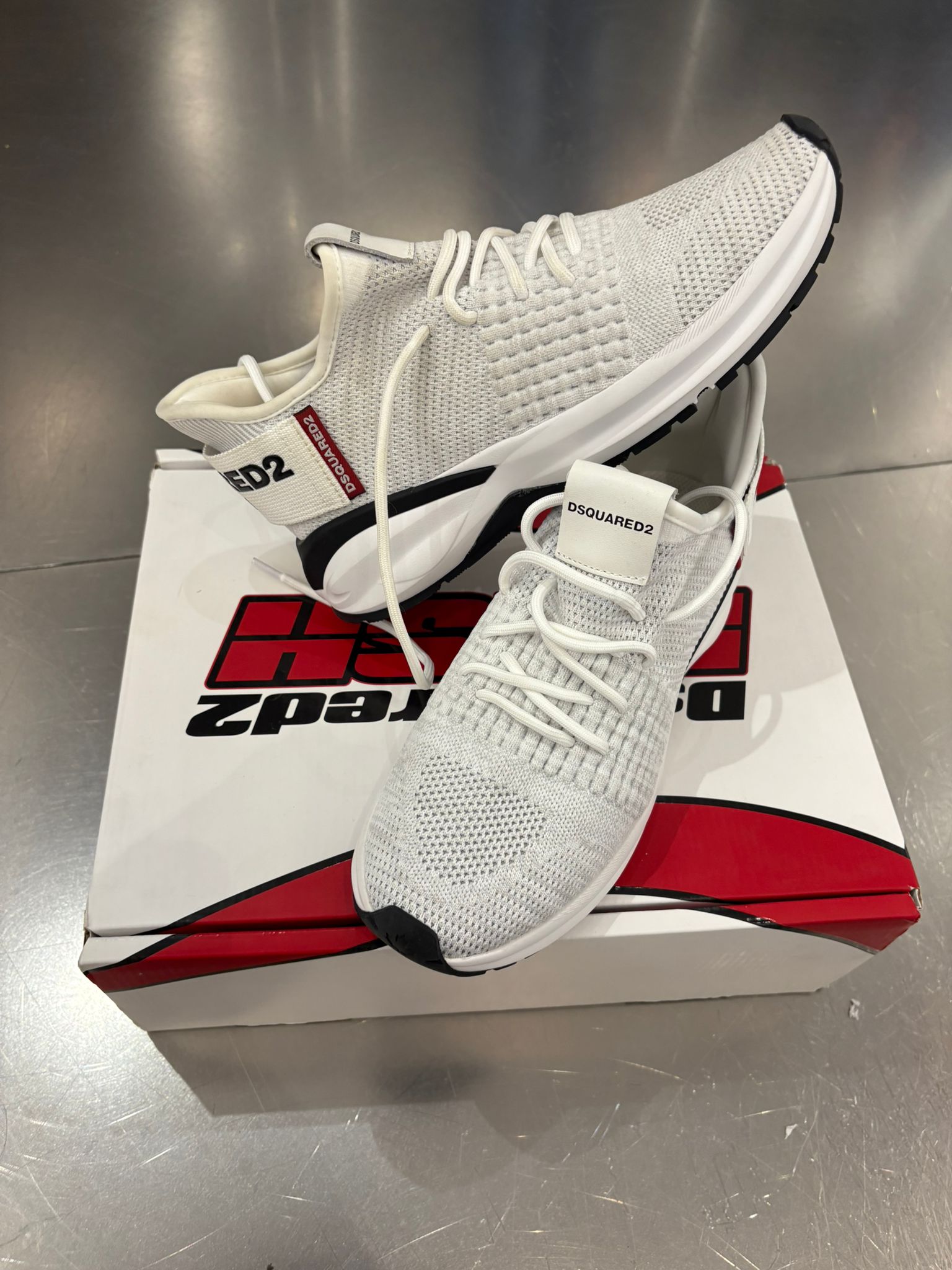 Dsquared2 Dash Sneaker – White Knit