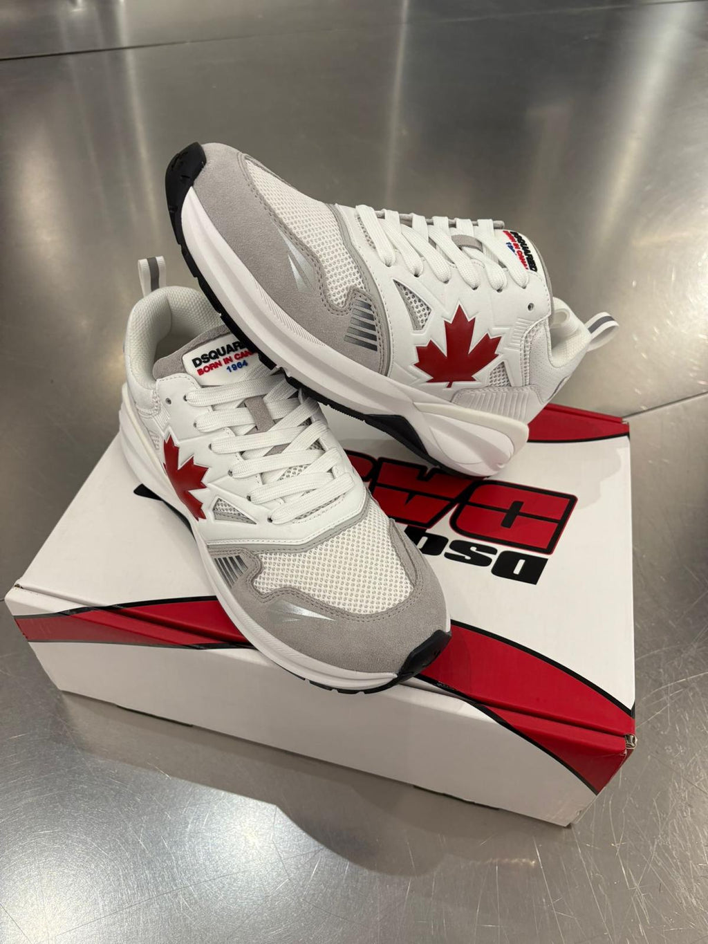 Dsquared2 Dash Sneaker – White/Red