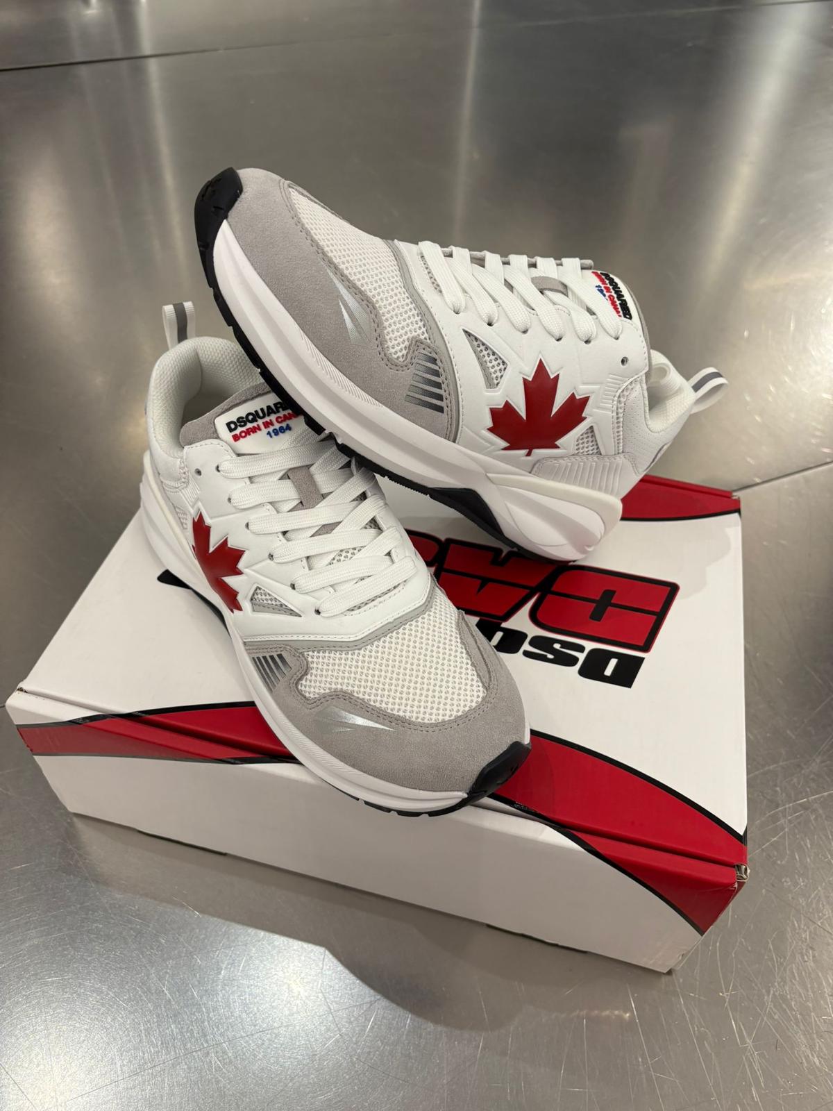 Dsquared2 Dash Sneaker – White/Red