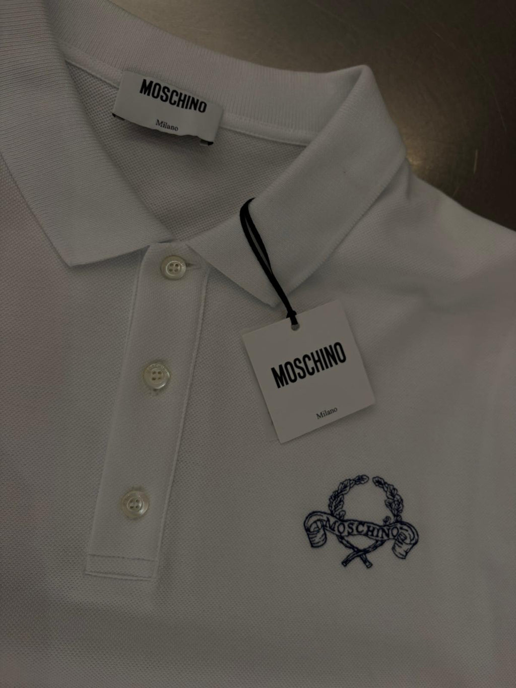 Moschino Milano Polo – White