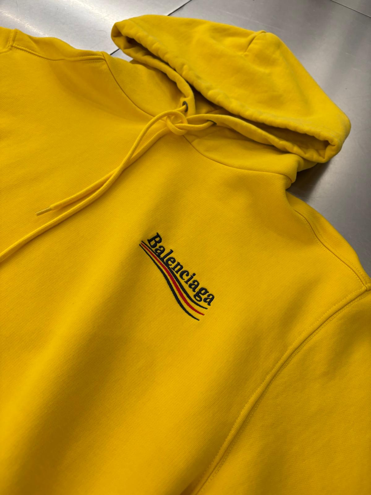 Balenciaga Political Campaign Hoodie – Yellow