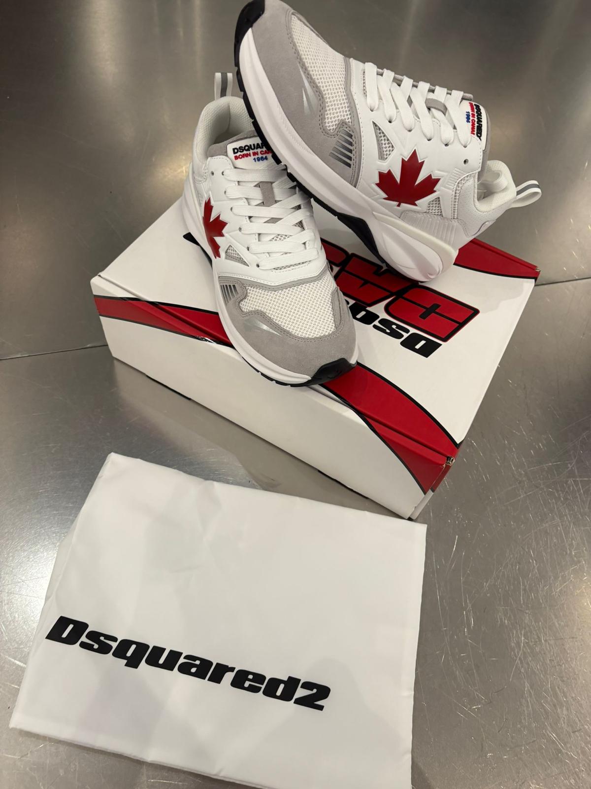 Dsquared2 Dash Sneaker – White/Red